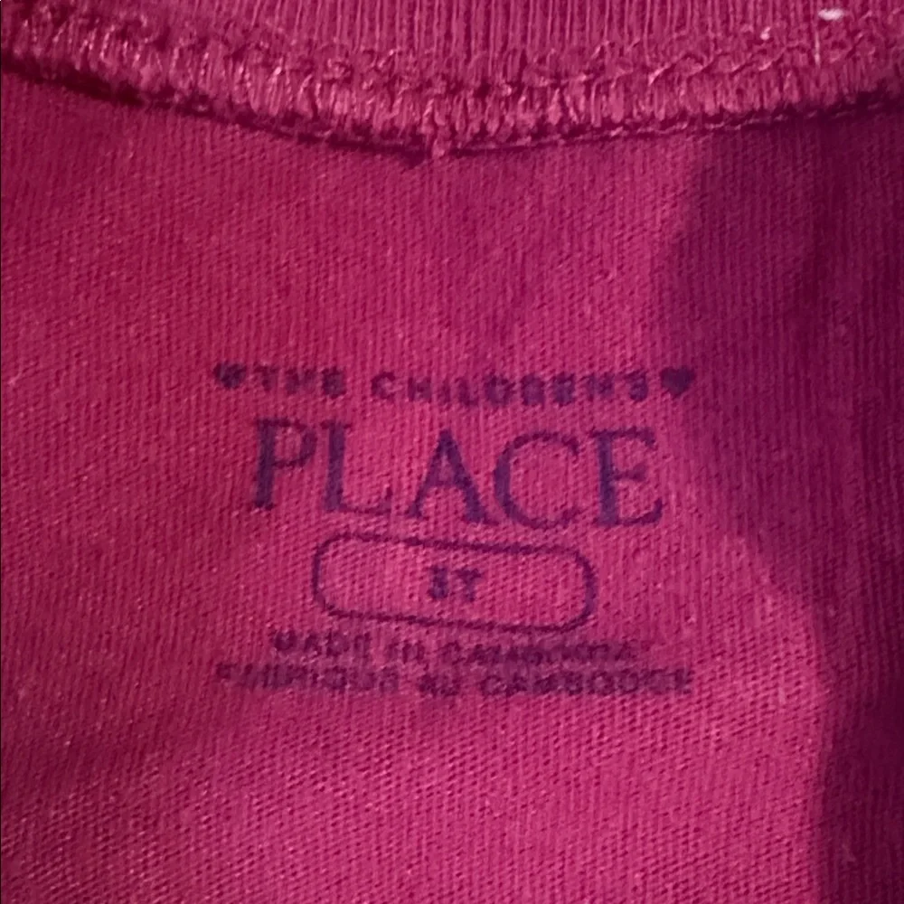 The Children's Place Pink and Gold Swan Tee